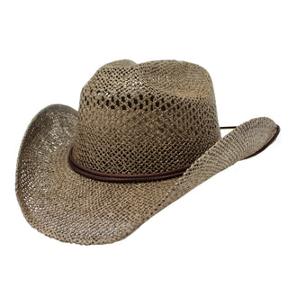 Ladies Light Brown Urban Country Hat with Adjustable Neck Tie