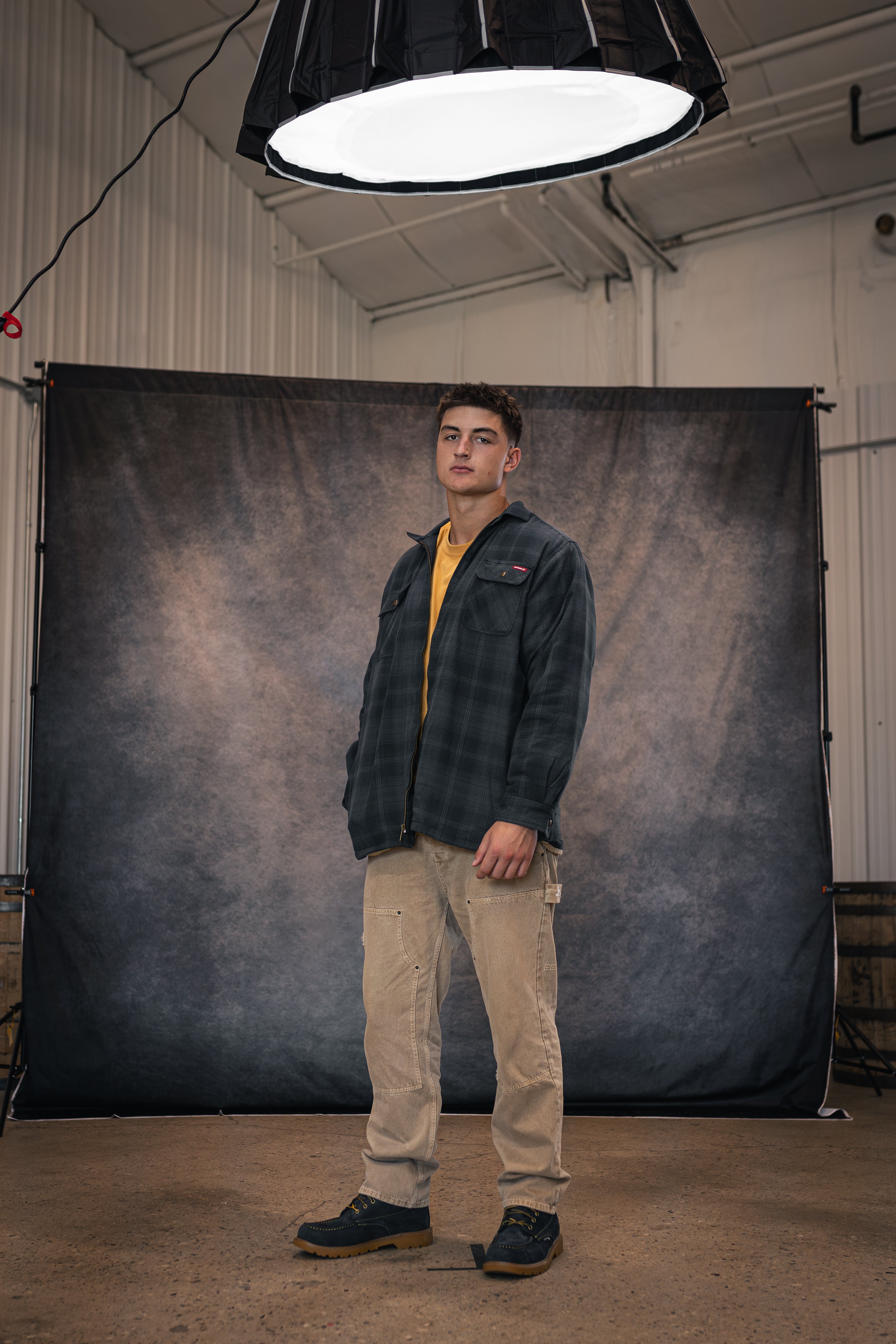 Wolverine Sherpa Lined Zip Shirt Jacket - Dark Slated Plaid – MexWest