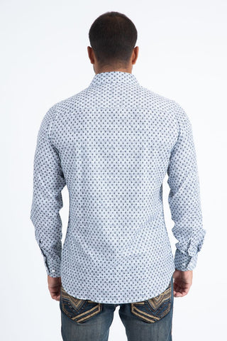  Modern Fit Stretch Foil Shirt – a fusion of contemporary fashion and comfort - back view 