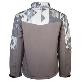 Hooey Softshell Jacket Charcoal with Aztec Print Design
