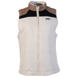 Hooey Ladies Packable Vest Cream w/ Tan/Black Yoke