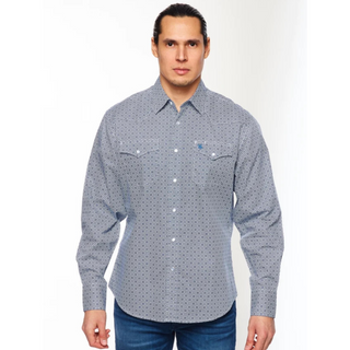 Rodeo Men's Western Print Long Sleeve