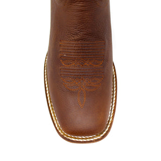 Artillero Traditional Square Toe Cowboy Boot- Honey