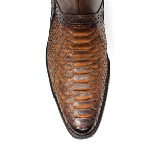 Los Altos Python Dress Boot - Faded Brown