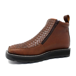 Artillero Petatillo Double Zipper Ankle Boot- Honey