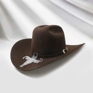 Cuernos Chuecos 1000X King Ranch Beaver & Mink Felt Cowboy Hat - Café