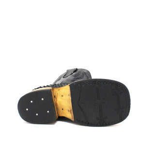 Ranchers Boys Square Toe Faux Python Cowboy Boot
