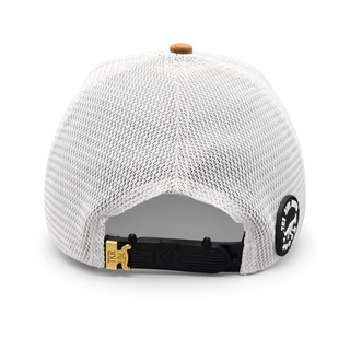 The King Ranch Cowboy Patch Trucker Cap – Black/Tan/White