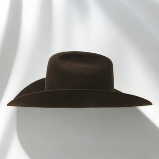 Cuernos Chuecos 1000X King Ranch Beaver & Mink Felt Cowboy Hat - Café