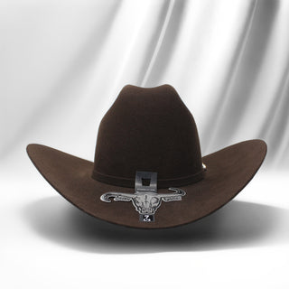 Cuernos Chuecos 1000X King Ranch Beaver & Mink Felt Cowboy Hat - Café