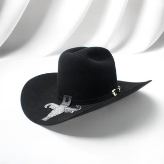 Cuernos Chuecos 1000X King Ranch Beaver & Mink Felt Cowboy Hat - Black