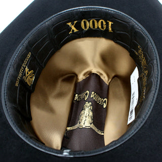 Cuernos Chuecos 1000X King Ranch Beaver & Mink Felt Cowboy Hat - Black