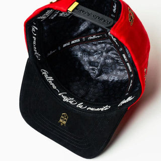 Inside view of Gallo Roja snapback with BIGG BOSS branded lining – Limited Edition Hat