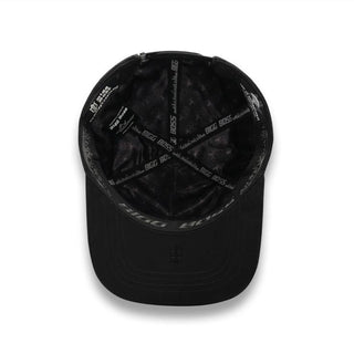 Inside view of snapback showing BIGG BOSS branded lining
