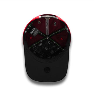 Interior of PERICO RED cap featuring BIGG BOSS branded lining