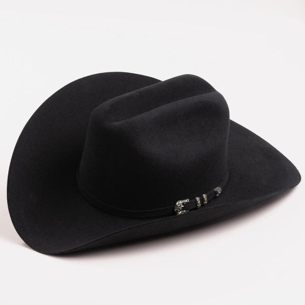 Larry Mahan 10x Jerarca Style Real Western Hat - Black