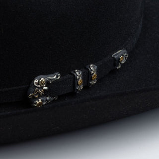 Larry Mahan 10x Jerarca Style Real Western Hat - Black