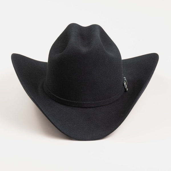 Larry Mahan 10x Jerarca Style Real Western Hat - Black