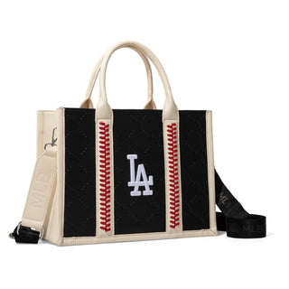 MLB Los Angeles Dodgers Team Whipstitch Tote/Crossbody - Black