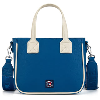 MLB Los Angeles Dodgers Team Tote/Crossbody with Baseball Coin Pouch - Blue