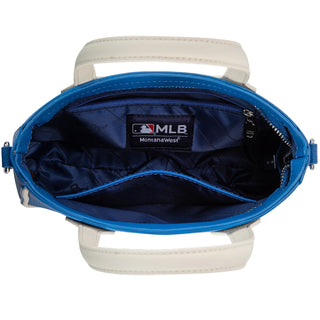 MLB Los Angeles Dodgers Team Tote/Crossbody with Baseball Coin Pouch - Blue