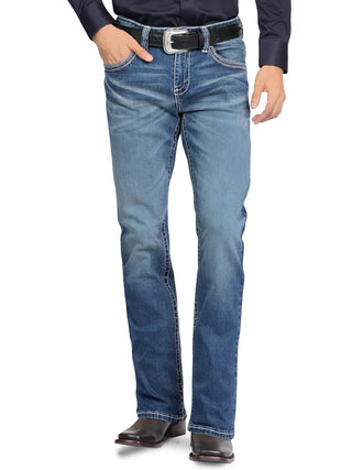 Montero Men’s Modern Boot Jeans - Med Blue