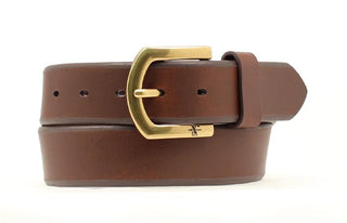 Nocona Men's 1½ Inch Brown Beveled Leather Work Belt