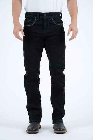Platini Holt Men's Black Slim Boot Cut Jeans