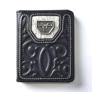 Platini Men's Genuine Leather Wallet- Black