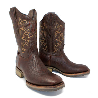 Pair of Artillero Men’s genuine leather cowboy boots – handcrafted in Mexico