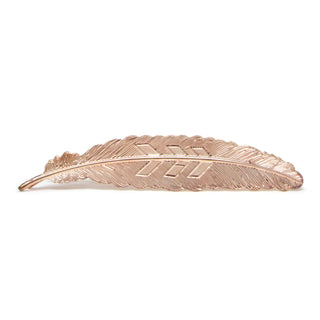 Aluminum Feather Hat Accent- Rose Gold