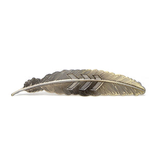 Aluminum Feather Hat Accent- Bronze