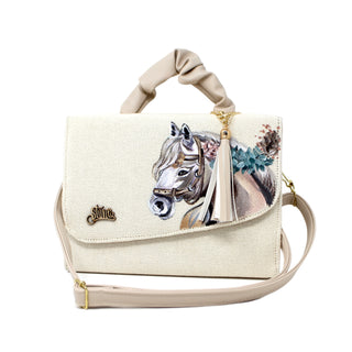 Hand Painted Canvas Purse w/ Horse Design