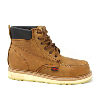 Men's Work Boots w/ Dual Density Sole - Light Brown