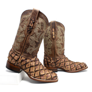 Ranchers Charuto Pirarucu Rodeo Toe Cowboy Boots