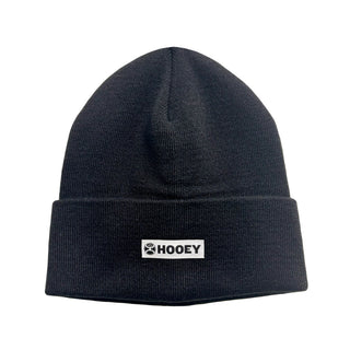 "Hooey Beanie" Black w/ White & Black