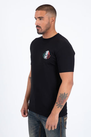 Platini Men’s Modern Fit Cotton T-Shirt - Black