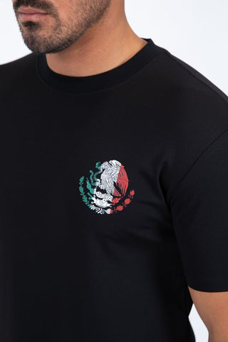 Platini Men’s Modern Fit Cotton T-Shirt - Black