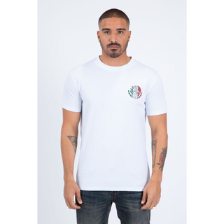 Platini Men’s Modern Fit Cotton T-Shirt - White