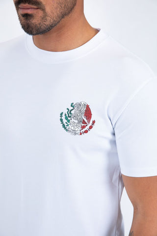 Platini Men’s Modern Fit Cotton T-Shirt - White