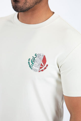 Platini Men’s Modern Fit Cotton T-Shirt - Beige