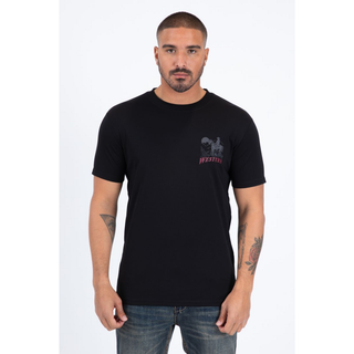Platini Men’s Modern Fit Cotton T-Shirt - Black