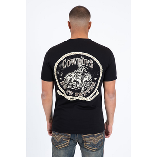 Platini Men’s Modern Fit Cotton T-Shirt - Black