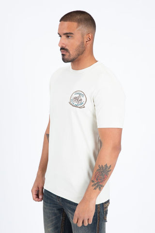 Platini Men’s Modern Fit Cotton T-Shirt - Beige