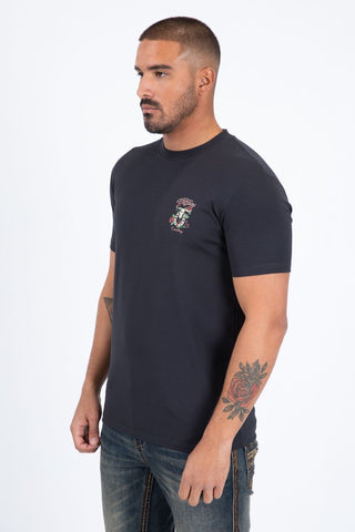 Platini Men’s Modern Fit Cotton T-Shirt - Charcoal