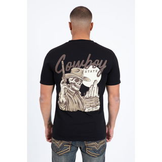 Platini Men’s Modern Fit Cotton T-Shirt - Black