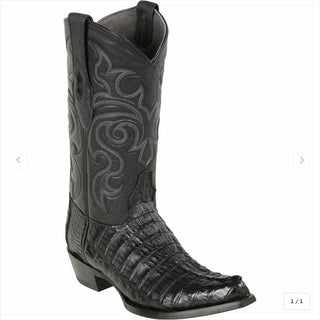 Los Altos Snip Toe Caiman Tail Boot