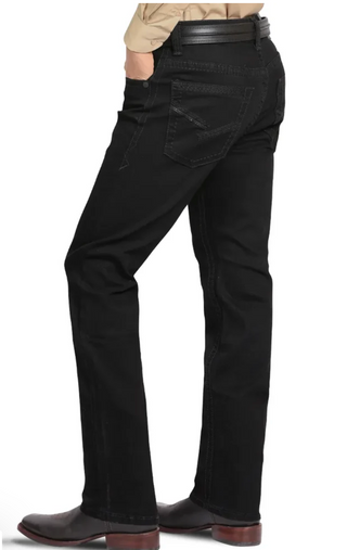 Montero Men’s Modern Bootcut Jeans - Black