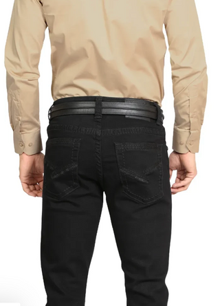 Montero Men’s Modern Bootcut Jeans - Black