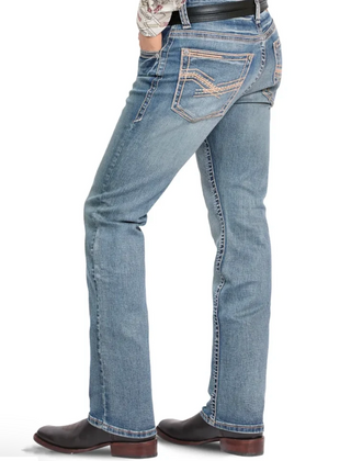 Montero Men’s Modern Bootcut Jeans - Light Blue